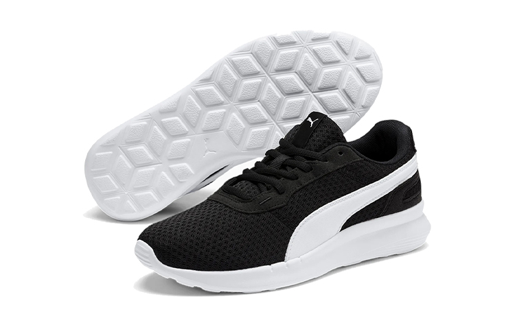 Purchase (JR) Puma St Activate Lage Sneakers Hardlopen Zwart/Wit 369069-01