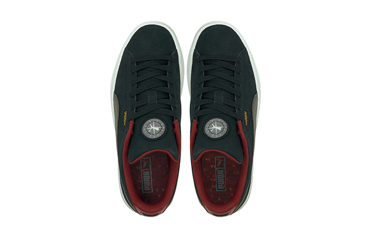 (Youth) Puma Suede 'Black Red Green' 圖 3