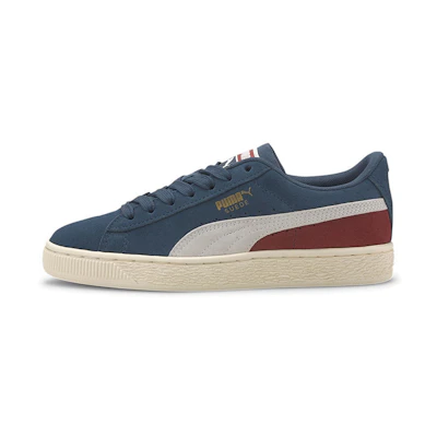 (Youth) Puma Suede Classic Khaki/Blue/Red