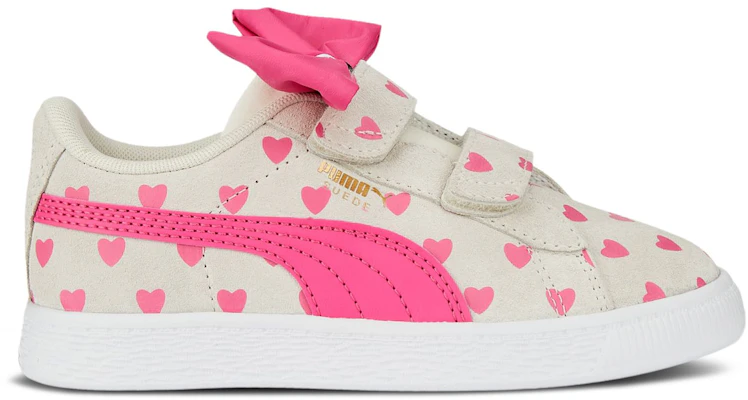(JR) Puma Suede Classic Re-Bow 'Hearts - Pristine' Sepatu Kasual Wanita 389614-02 Buy (JR) Puma Suede Classic Re-Bow 'Hearts - Pristine' Sepatu Kasual Wanita 389614-02