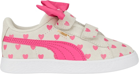 (青少年) Puma Suede Classic Re-Bow 'Hearts - Pristine' 389614-02 Buy (青少年) Puma Suede Classic Re-Bow 'Hearts - Pristine' 389614-02