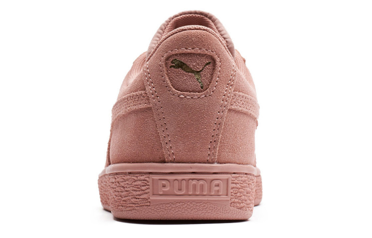Shop 大童 PUMA Suede Classic Tonal 低筒 兒童板鞋 粉色