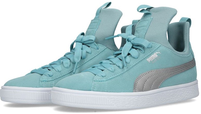 大童 Puma Suede Fierce Jr 防滑透氣休閒板鞋 藍 Lookbook 大童 Puma Suede Fierce Jr 防滑透氣休閒板鞋 藍