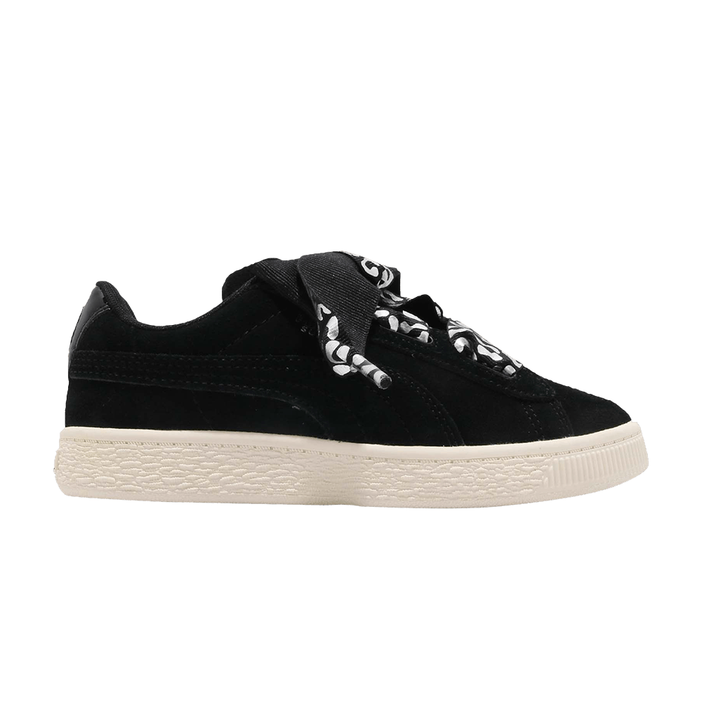 (Youth) Puma Suede Heart AthLuxe 'Black' 366845-01