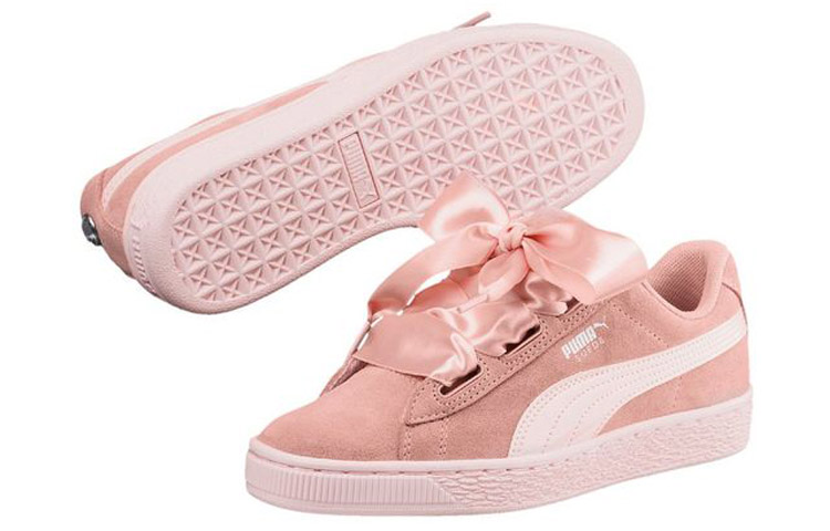 Purchase 大童 PUMA Suede Heart Jewel 低幫 兒童板鞋 桃粉緞帶