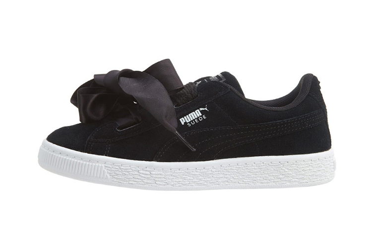 Buy 中童 PUMA Suede Heart 小童款 緞帶 低幫 兒童板鞋 黑白
