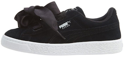 (Youth) Puma Suede Heart Little 'Satin Ribbon Black and White' 365010-03 (Youth) Puma Suede Heart Little 'Satin Ribbon Black and White' 365010-03