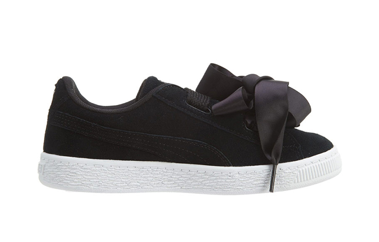 Order 中童 PUMA Suede Heart 小童款 緞帶 低幫 兒童板鞋 黑白