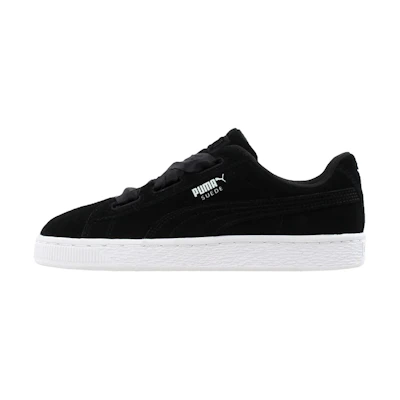 (Youth) Puma Suede Heart Sneakers Black/White