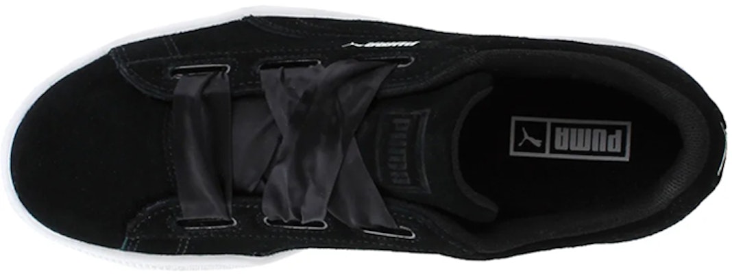 大童 PUMA Suede Heart 低筒 兒童休閒鞋 黑白 Lookbook 大童 PUMA Suede Heart 低筒 兒童休閒鞋 黑白