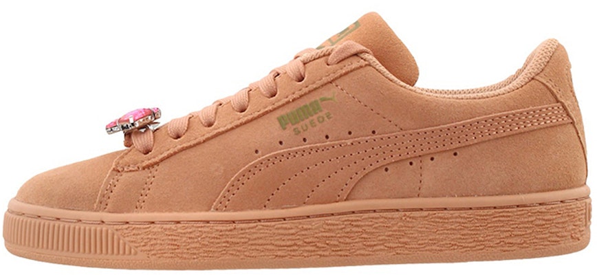 (JR) Puma Suede Jewel Sepatu Lari Rendah Aprikot/Pink 367618-01 Buy (JR) Puma Suede Jewel Sepatu Lari Rendah Aprikot/Pink 367618-01
