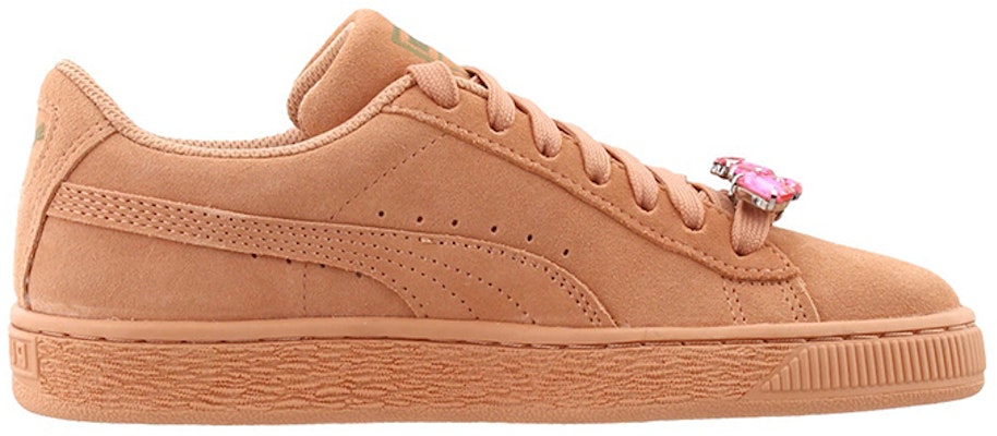 (JR) Puma Suede Jewel Sepatu Lari Rendah Aprikot/Pink 367618-01 Order (JR) Puma Suede Jewel Sepatu Lari Rendah Aprikot/Pink 367618-01