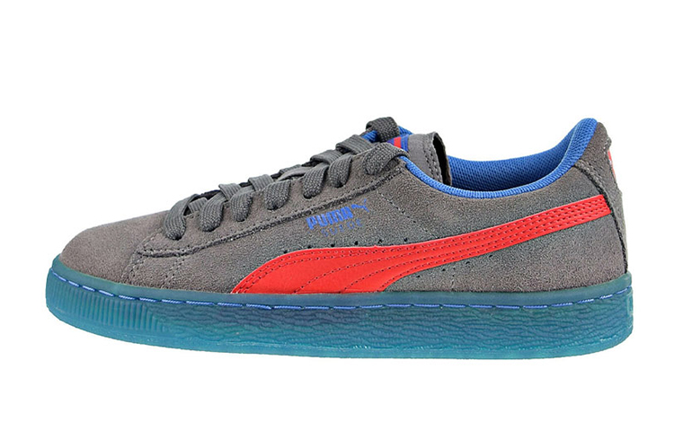 (Youth) Puma Suede LFS Iced Jr 'Steel Grey Red' 363086-02