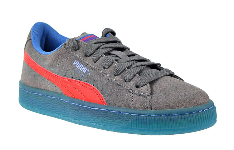 Lookbook (JR) Puma Suede LFS Iced Jr 'Gris Acero Rojo' 363086-02
