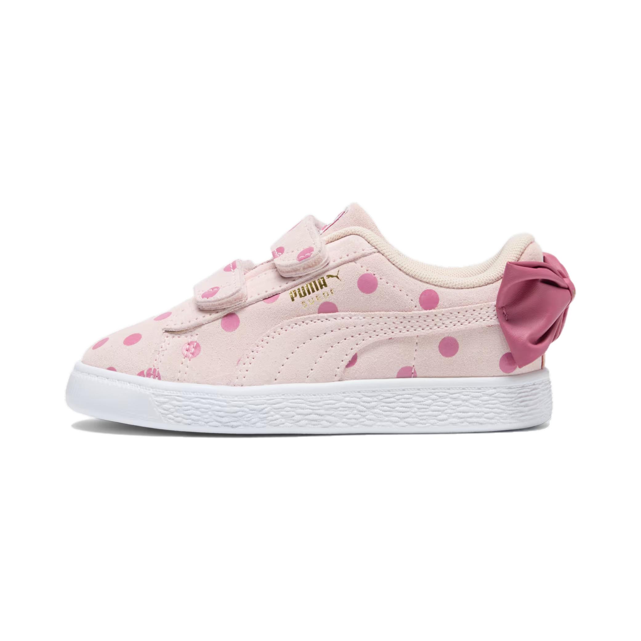(Youth) Puma Suede Light Flex Bow Graphic 5 'Island Pink Polka Dots' 388513-01