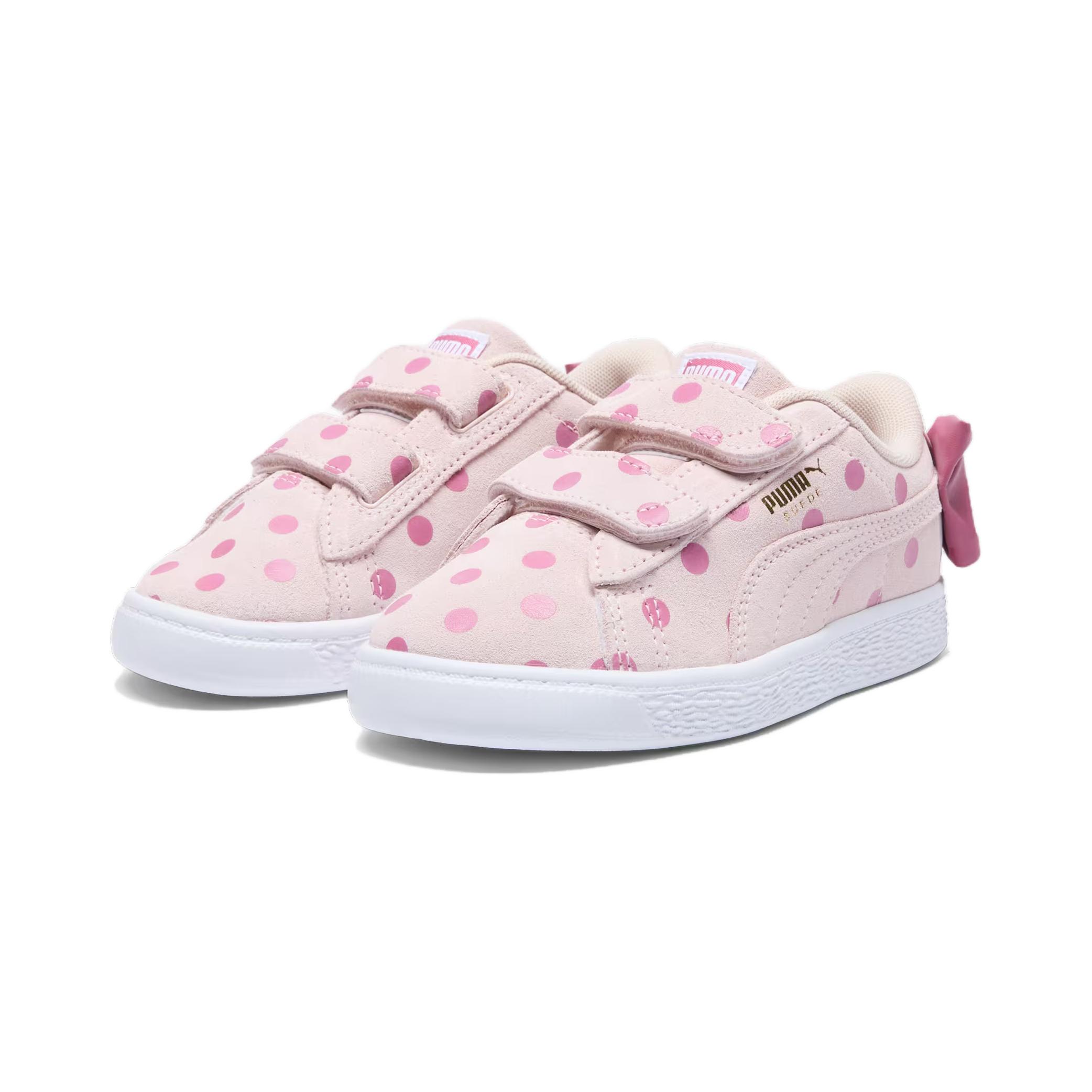 Lookbook (青少年) Puma Suede Light Flex Bow Graphic 5 '島嶼粉紅波點' 388513-01