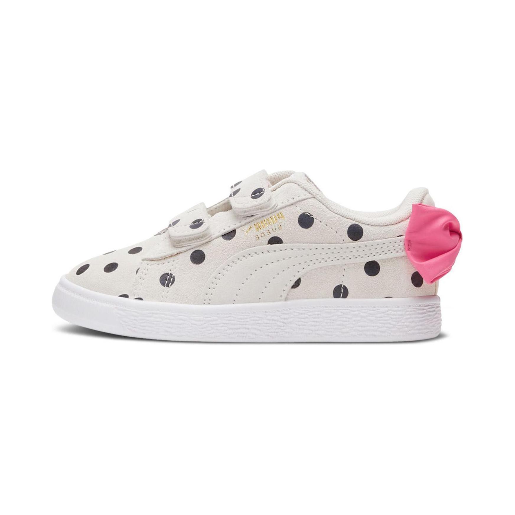 Lookbook (JR) Puma Suede Light Flex Bow Graphic 5 'Marshmallow Polka Dots' Polka Dot Marshmallow 388513-02