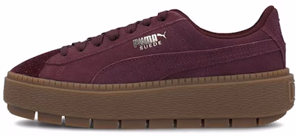(Youth) Puma Suede Platform Trace Velor 'Burgundy' 366696-01 (Youth) Puma Suede Platform Trace Velor 'Burgundy' 366696-01