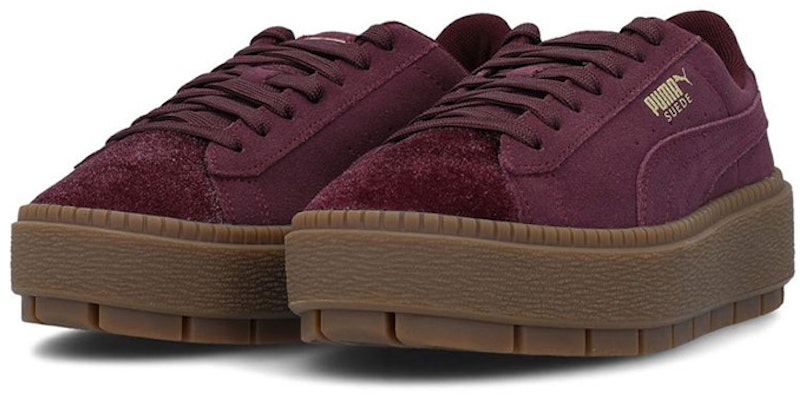 (Youth) Puma Suede Platform Trace Velor 'Burgundy' 366696-01 Lookbook (Youth) Puma Suede Platform Trace Velor 'Burgundy' 366696-01