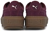 Shop (JR) Puma Suede Platform Trace Velor 'Burgundy' 葡萄酒 merah platform tinggi 366696-01