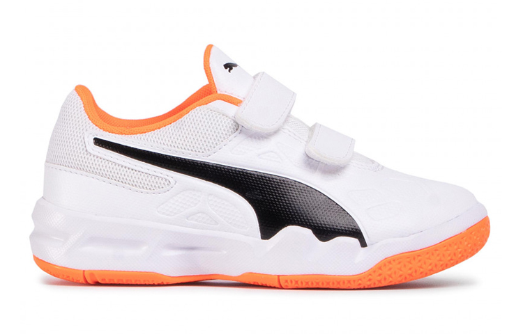 Order (JR) Puma Tenaz V Jr 'Putih Hitam Oranye' 104891-02