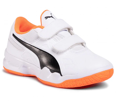 (JR) Puma Tenaz V Jr 'Putih Hitam Oranye' 104891-02 Lookbook (JR) Puma Tenaz V Jr 'Putih Hitam Oranye' 104891-02