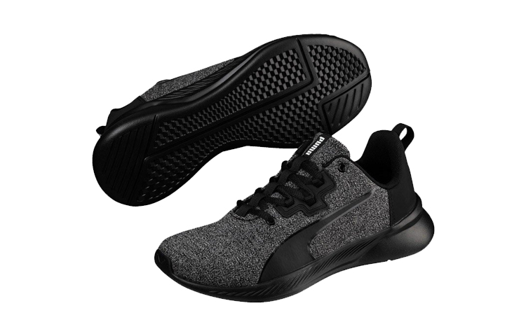 Lookbook (JR) Puma Tishatsu Runner Knit JR ''Grau Schwarz'' 191571-01