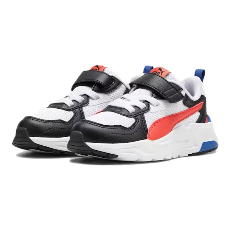 Lookbook (JR) Puma Trinity Lite AC+ Niño Pequeño 'Blanco Rojo Activo Negro' 391480-09