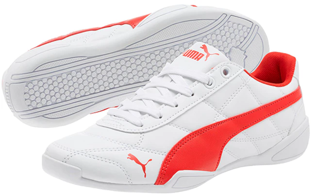 (JR) Puma Tune Cat 3 Low Top Rot Weiß Schuhe 361208-14 Shop (JR) Puma Tune Cat 3 Low Top Rot Weiß Schuhe 361208-14