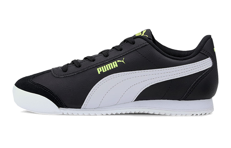 (Youth) Puma Turino Low Top Running Shoes Black/White 372895-05