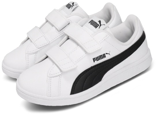 中童 PUMA Baseline 低幫 兒童板鞋 白黑 Lookbook 中童 PUMA Baseline 低幫 兒童板鞋 白黑