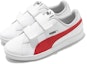 Lookbook 中童 PUMA Baseline 魔術貼 休閒 輕便耐磨 低幫 兒童板鞋 白紅