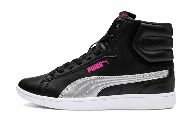 (Youth) Puma Vikky Mid SL 'Black Silver' 367633-01