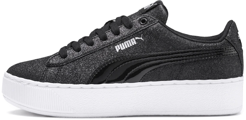 (Youth) Puma Vikky Platform Glitz Sneakers Black 366856-08 Buy (Youth) Puma Vikky Platform Glitz Sneakers Black 366856-08