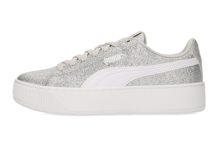 Buy 大童 PUMA Vikky Platform Glitz 休閒 低筒 兒童板鞋 銀