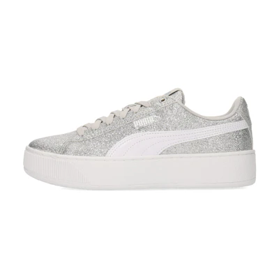 (Youth) Puma Vikky Platform Glitz 'Silver Kids'