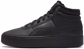 (Youth) Puma Vikky Platform Sneakers Black 375615-02 (Youth) Puma Vikky Platform Sneakers Black 375615-02