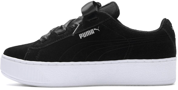 (JR) Puma Vikky Platform Ribbon JR 'Hitam Putih' 367642-03 Buy (JR) Puma Vikky Platform Ribbon JR 'Hitam Putih' 367642-03