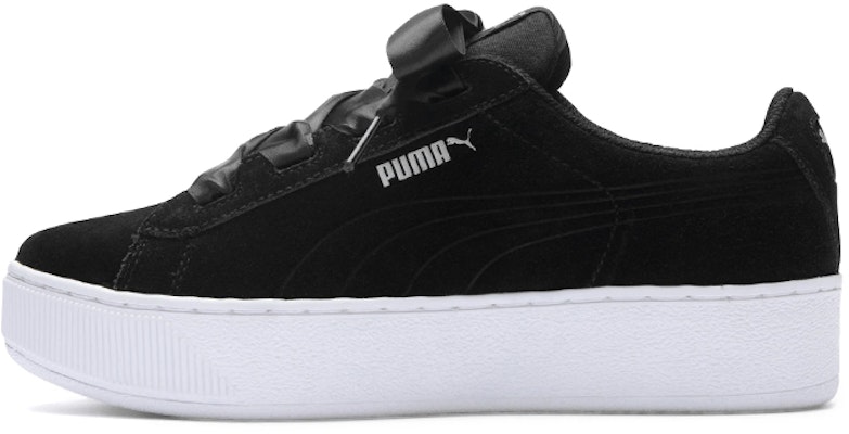 (Youth) Puma Vikky Platform Ribbon JR 'Black White' 367642-03 Buy (Youth) Puma Vikky Platform Ribbon JR 'Black White' 367642-03