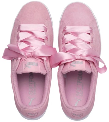 大童 PUMA Vikky 平台 蝴蝶结 Jr 轻便 低帮 儿童板鞋 粉白 Lookbook 大童 PUMA Vikky 平台 蝴蝶结 Jr 轻便 低帮 儿童板鞋 粉白