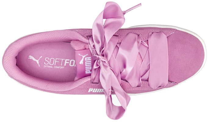大童 PUMA Vikky Ribbon Jr 休閒 耐磨減震 低幫 兒童板鞋 粉 Shop 大童 PUMA Vikky Ribbon Jr 休閒 耐磨減震 低幫 兒童板鞋 粉
