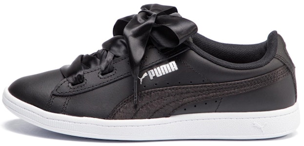 大童 PUMA Vikky Ribbon L Satin Jr 蝴蝶結休閒 低幫 兒童板鞋 黑 Buy 大童 PUMA Vikky Ribbon L Satin Jr 蝴蝶結休閒 低幫 兒童板鞋 黑
