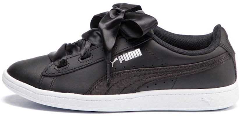 (Youth) Puma Vikky Ribbon L Satin Jr 'Black Satin Bow' 369542-04 Buy (Youth) Puma Vikky Ribbon L Satin Jr 'Black Satin Bow' 369542-04
