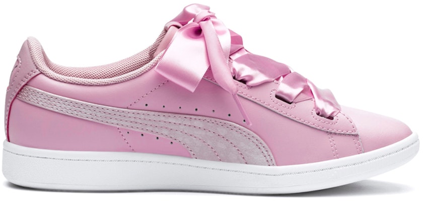 大童 PUMA Vikky Ribbon L Satin Jr 蝴蝶結休閒 防滑透氣 低幫 兒童板鞋 粉 Order 大童 PUMA Vikky Ribbon L Satin Jr 蝴蝶結休閒 防滑透氣 低幫 兒童板鞋 粉