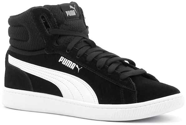 大童 PUMA Vikky v2 Mid SD 休閒 防滑耐磨 中筒 兒童板鞋 黑色 Lookbook 大童 PUMA Vikky v2 Mid SD 休閒 防滑耐磨 中筒 兒童板鞋 黑色