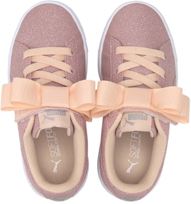 (JR) 彪马Vikky V2缎带闪光儿童运动鞋“蜜桃奶油” 370634-02 Lookbook (JR) 彪马Vikky V2缎带闪光儿童运动鞋“蜜桃奶油” 370634-02