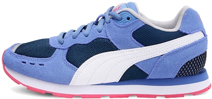 (Youth) Puma Vista Low Top Running Shoes White/Blue/Purple 369539-08 (Youth) Puma Vista Low Top Running Shoes White/Blue/Purple 369539-08