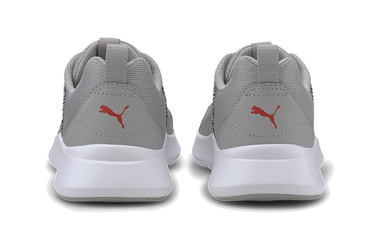 Shop (JR) プーマ Wired ニット ローカット ランニングシューズ 白/グレー 367381-10