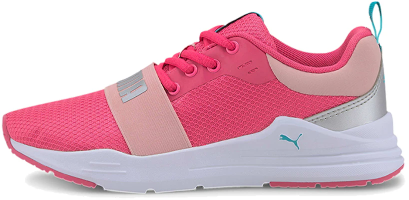 (JR) Puma Wired Run Agile Imeva Baskets Basses Course Rose/Blanc/Argent 374433-03 Buy (JR) Puma Wired Run Agile Imeva Baskets Basses Course Rose/Blanc/Argent 374433-03