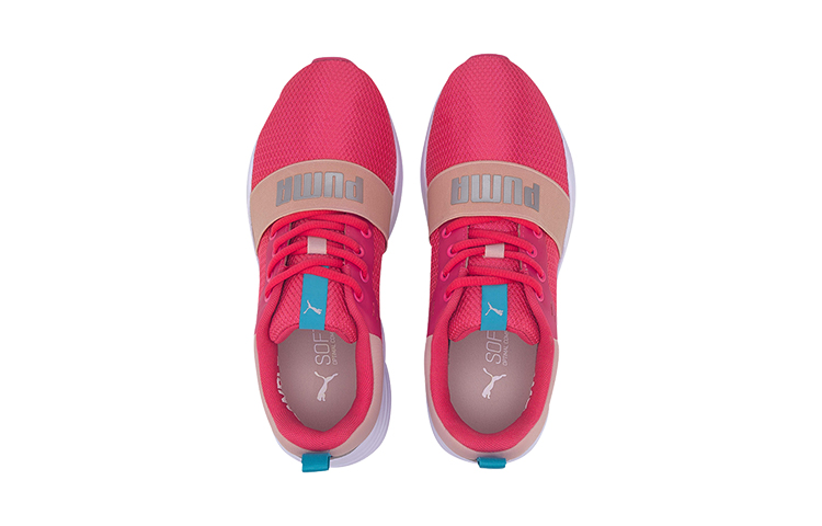 Lookbook (JR) Puma Wired Run Agile Imeva Baskets Basses Course Rose/Blanc/Argent 374433-03